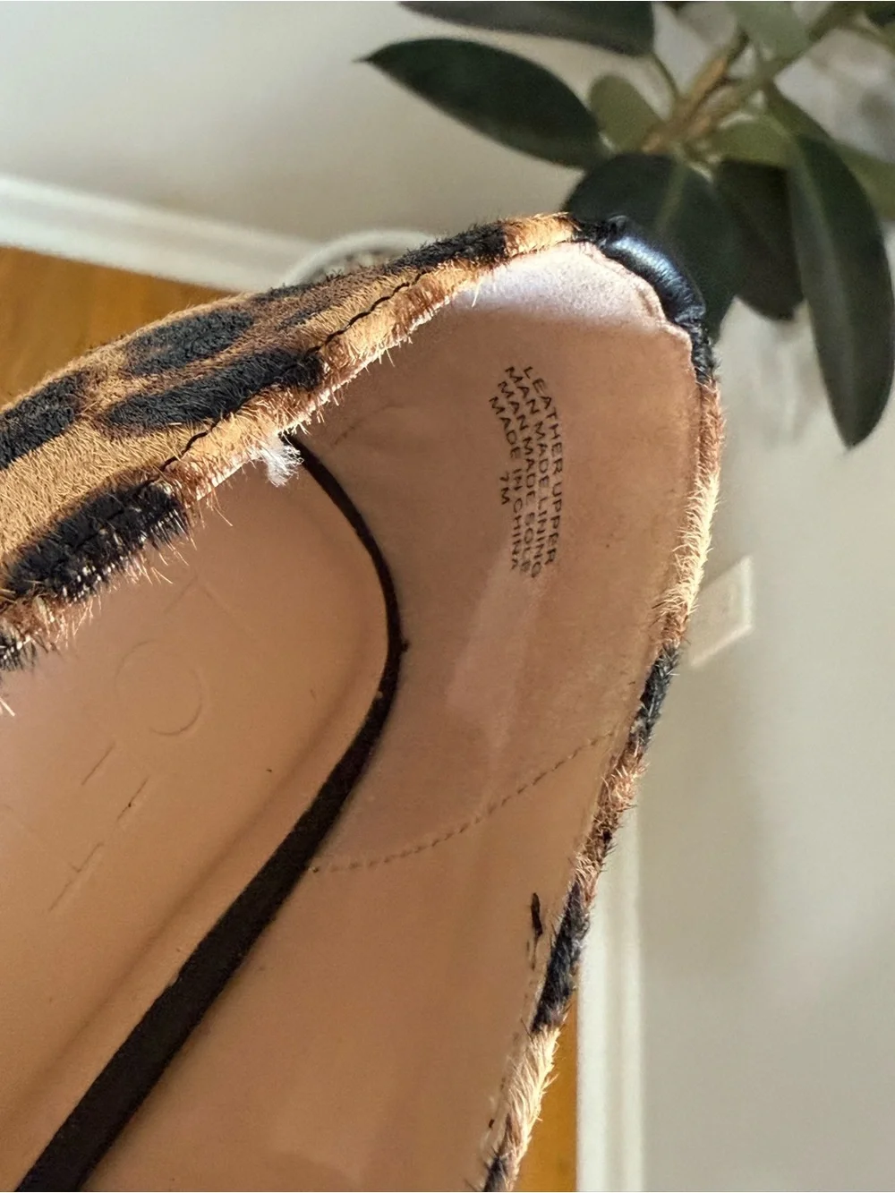 Loft Leopard Print Calf Hair Mary Jane Flats | Animal Print Buckle Shoes 7